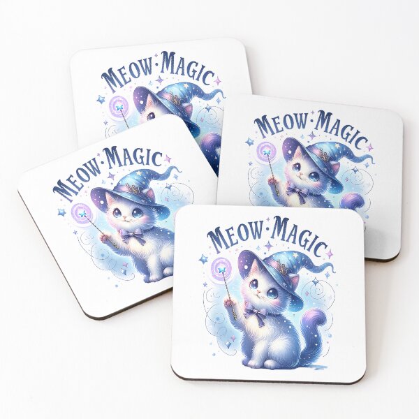 Item preview, Meow Magic Cute Wizard Cat designed and sold by Taans-Creation.