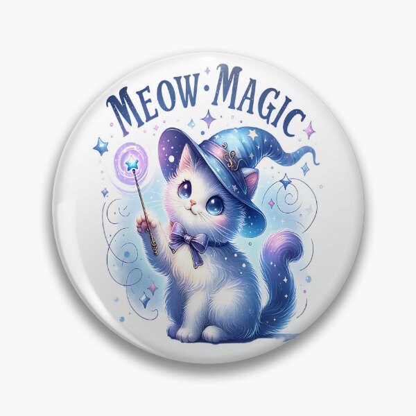 Item preview, Meow Magic Cute Wizard Cat designed and sold by Taans-Creation.