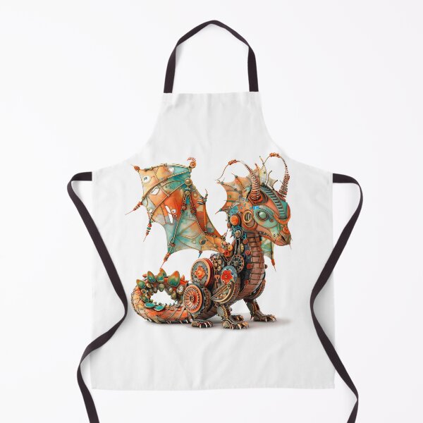 Item preview, Festive Steampunk Dragon: Vibrant and Detailed 2D Art designed and sold by JohanSD.
