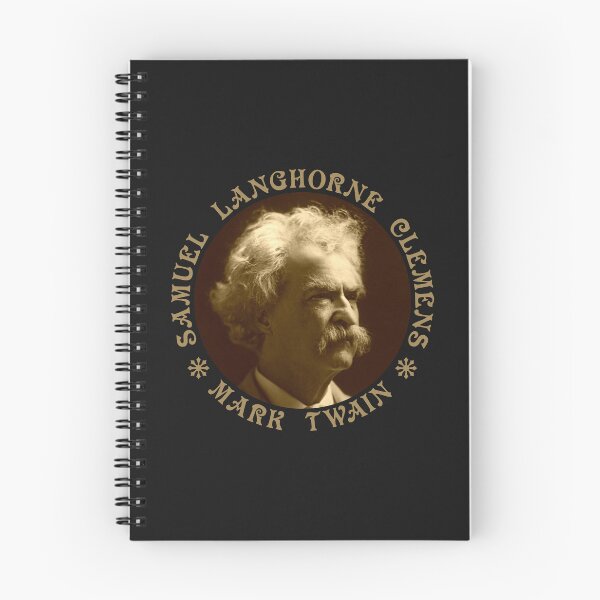 Item preview,  Mark Twain -  Samuel Langhorne Clemens - Vintage Design - Old Gold - RB designed and sold by GrandArtists.