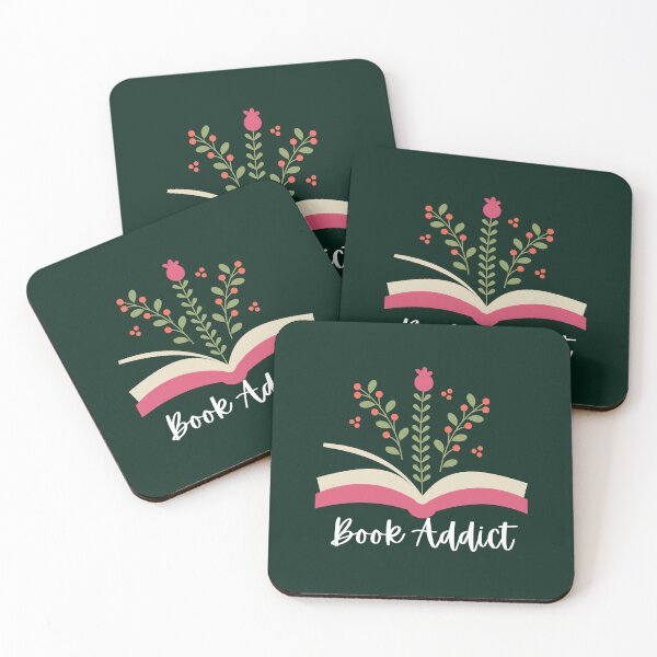 Item preview, Book Addict Bookish Aesthetic Pink Open Book With Flowers Book Lover designed and sold by BookishSerena.