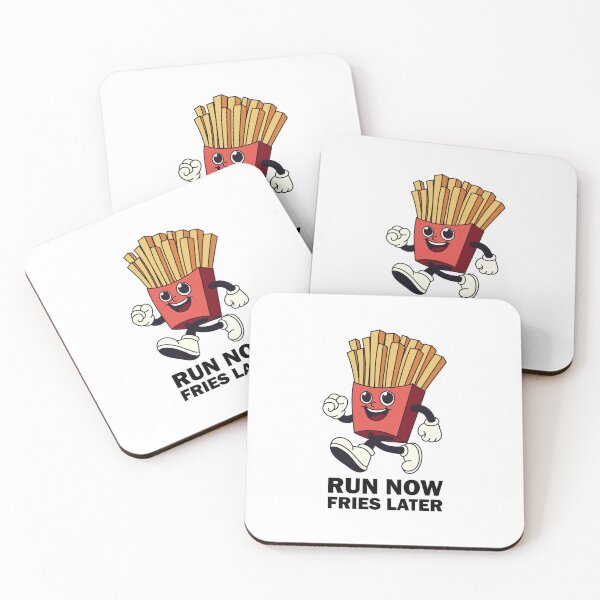 Item preview, Run Now, Fries Later: Fitness Fun Design designed and sold by Design_for_merch.