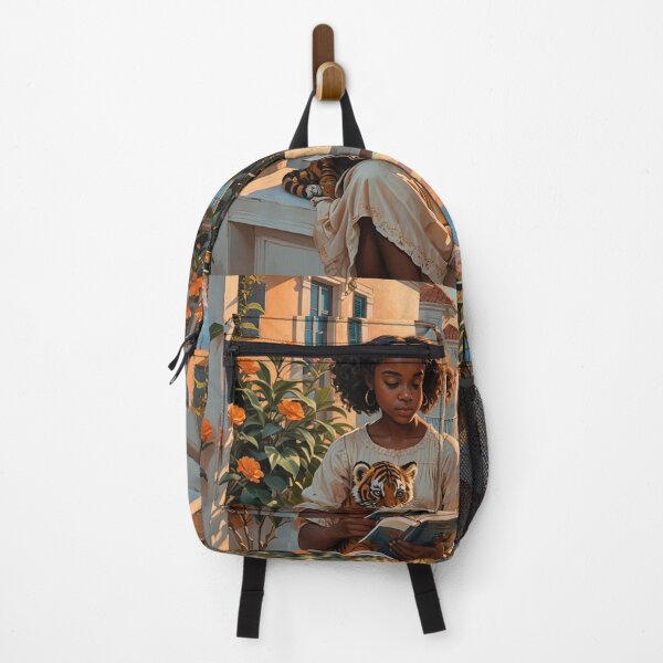 Item preview, Sunset Beach Balcony Reader and Tiger Cub designed and sold by IvaRenee.