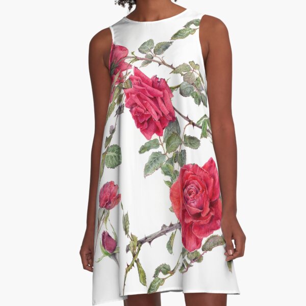 Item preview, Red Roses - Botanical Art designed and sold by Stephanie Law.