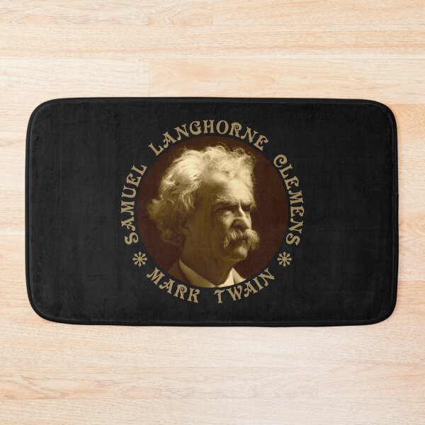 Item preview, Mark Twain - Samuel Langhorne Clemens - Vintage Design - Old Gold - RB designed and sold by GrandArtists.