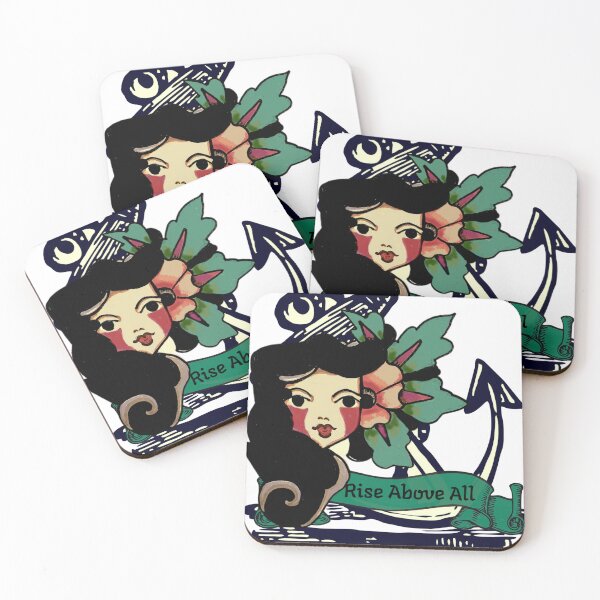 Item preview, Rise above all sailor Jerry pin up design  designed and sold by Alicia Perrelli.