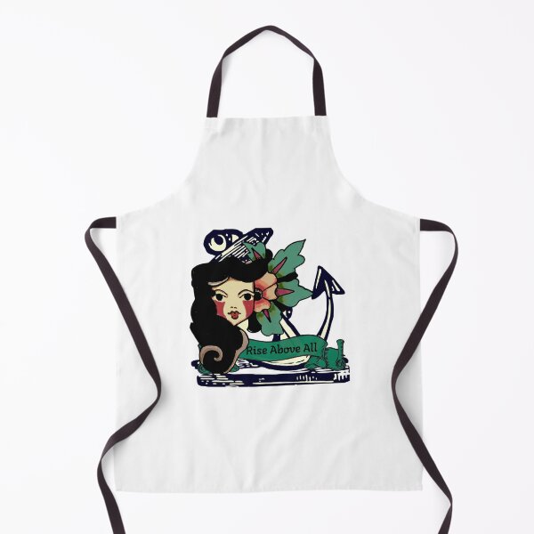 Item preview, Rise above all sailor Jerry pin up design designed and sold by Alicia Perrelli.
