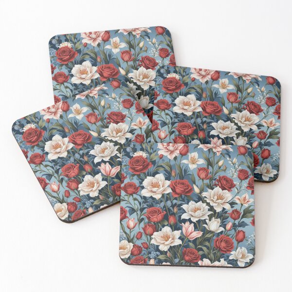 Item preview, Blossoms in Blue and Red designed and sold by CHAYOST.