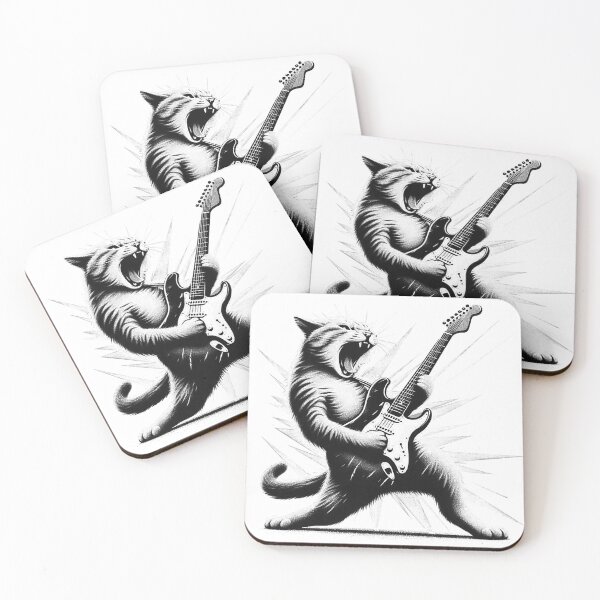 Item preview, Meow-sic Mania: The Rockstar Cat designed and sold by HAFIZ-DP.
