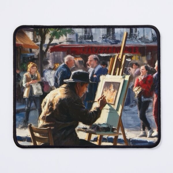Item preview, Paris Street Artist - Capturing the Essence of Montmartre. By Carraann designed and sold by CARRAANN.