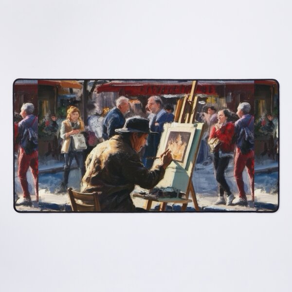 Item preview, Paris Street Artist - Capturing the Essence of Montmartre. By Carraann designed and sold by CARRAANN.