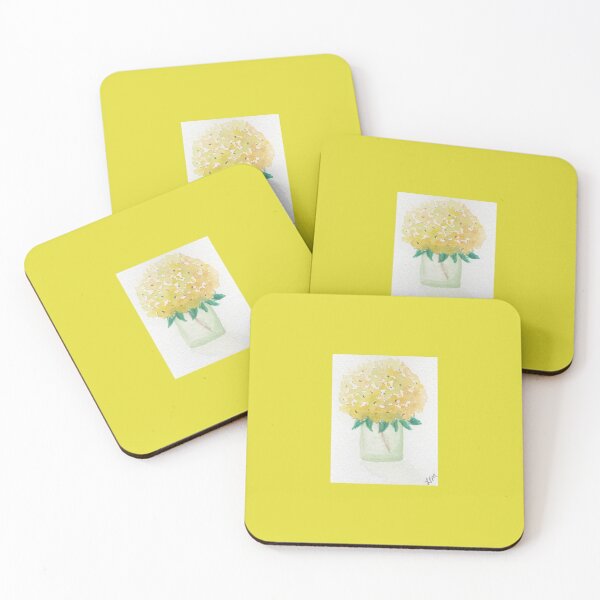 Item preview, Yellow Hydrangea in Vase designed and sold by Lmarston123.