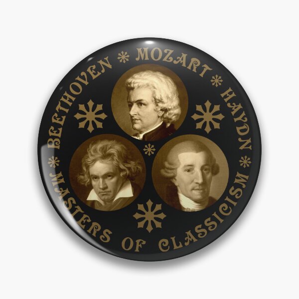 Item preview, Masters Of Classicism - Beethoven - Mozart - Haydn - Vintage Design - Old Gold - RB designed and sold by GrandArtists.