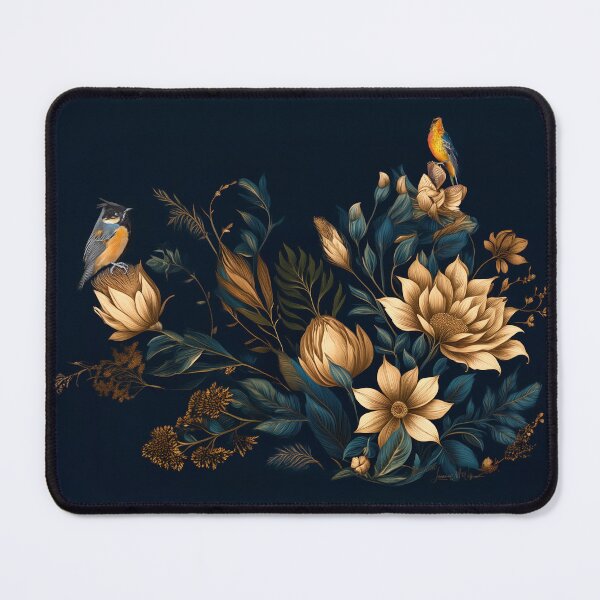 Item preview, Beautiful floral pattern with birds designed and sold by Leanne M Williams.