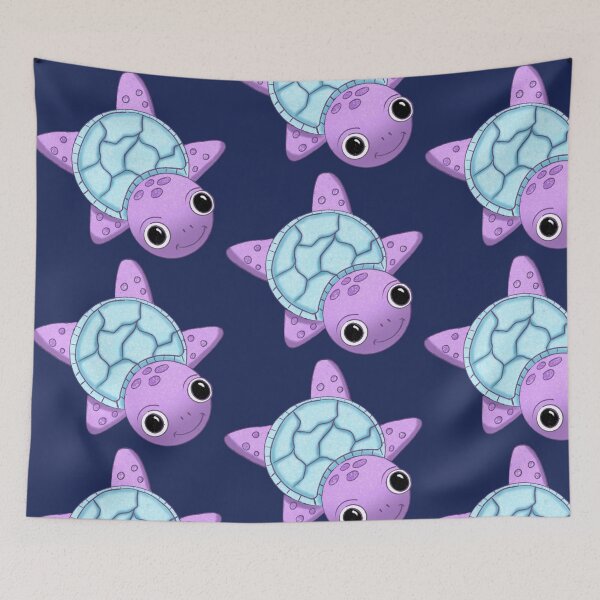 Item preview, Blue-purple sea turtle designed and sold by Bylaong.