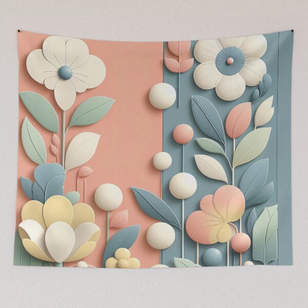 Item preview, Pastel Paradise, 3d florl art designed and sold by Pixel Perfect.