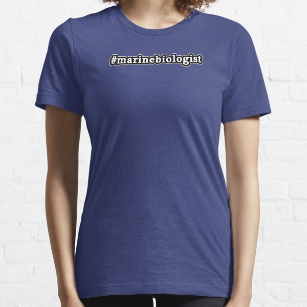 Marine Biologist - Hashtag - Black & White Essential T-Shirt
