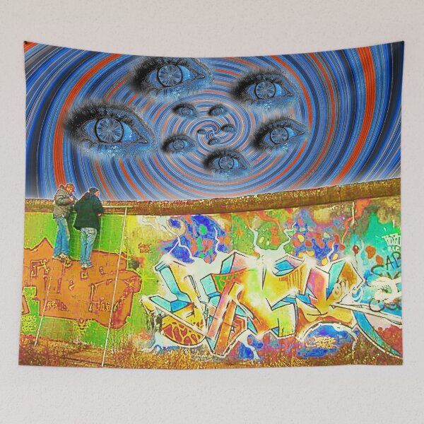 Item preview, OverTheEdgeRedSkEyeVortex designed and sold by Klaus Bremner (Autotelic Art).