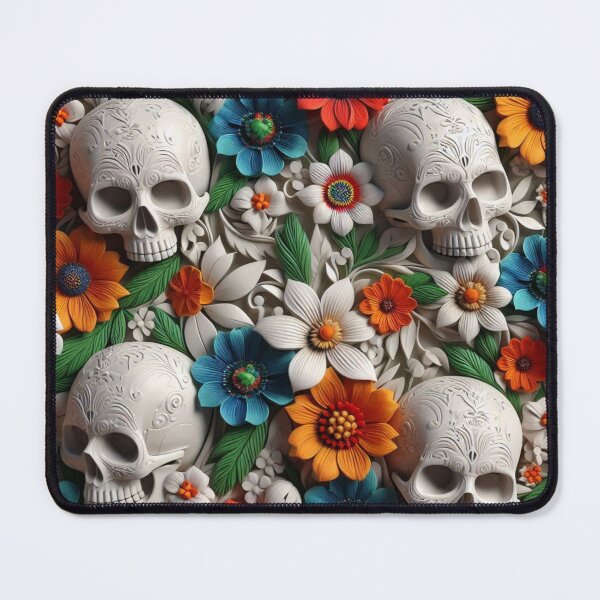Item preview, Floral Hidden Skull designed and sold by DeeCeeFashion.