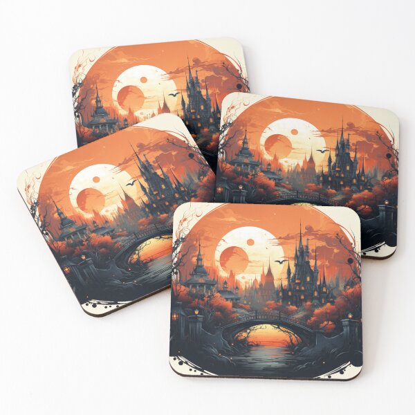 Item preview, A detailed haunted scene combined with the gothic architecture creates a striking design that's sure to be a hit. designed and sold by paknapat.