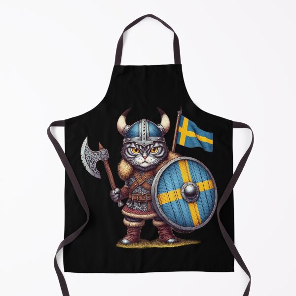 Item preview, Viking Cat Warrior of Norse Sweden designed and sold by HolidayT-Shirts.