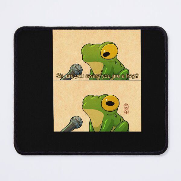 Item preview, frog interview cute meme artwork asian japanese chinese style drawing transparent bg designed and sold by DingHuArt.