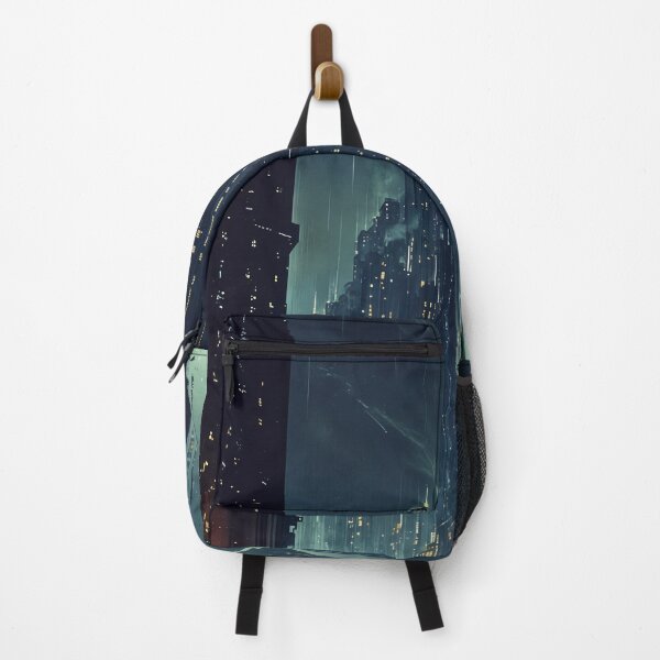 Item preview, Neon Rain in the Cyber City: A Glimpse into the Future designed and sold by oanaunciuleanu.