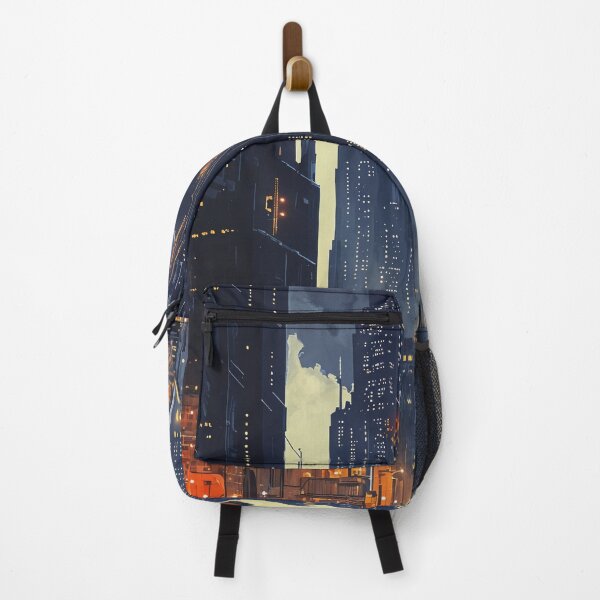 Item preview, Neon Rain in the Cyber City: A Glimpse into the Future designed and sold by oanaunciuleanu.