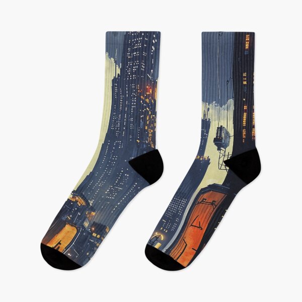 Item preview, Neon Rain in the Cyber City: A Glimpse into the Future designed and sold by oanaunciuleanu.