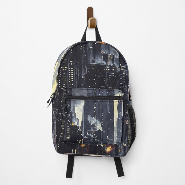 Item preview, Neon Rain in the Cyber City: A Glimpse into the Future designed and sold by oanaunciuleanu.