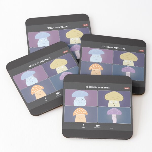 Item preview, Shroom Virtual Meeting Illustration designed and sold by iamKaye.