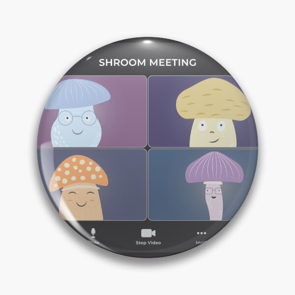 Item preview, Shroom Virtual Meeting Illustration designed and sold by iamKaye.