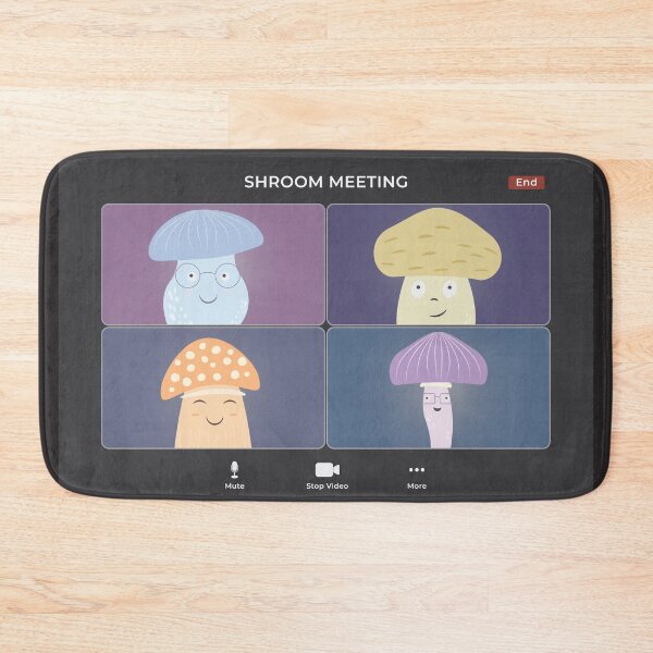 Item preview, Shroom Virtual Meeting Illustration designed and sold by iamKaye.