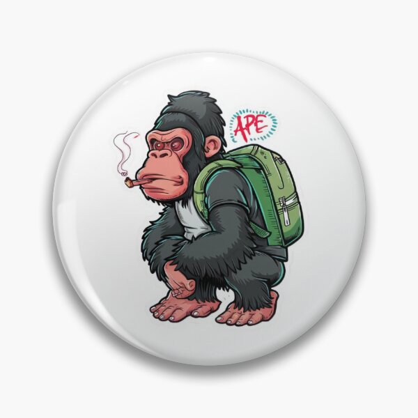Item preview, Ape Smoking Cigar: Crypto Currency Swagger designed and sold by PING 999 STUDIO.