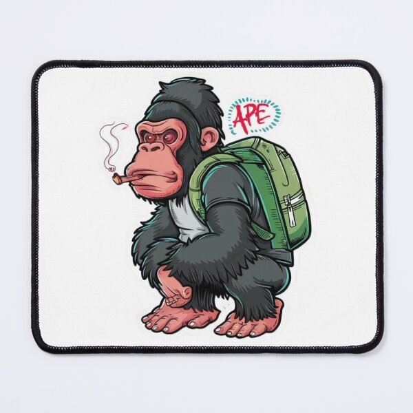 Item preview, Ape Smoking Cigar: Crypto Currency Swagger designed and sold by RvinJo8.