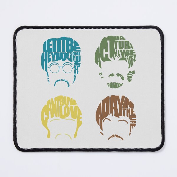 Item preview, Fab 4 Typography designed and sold by Fanverse Merchandise.