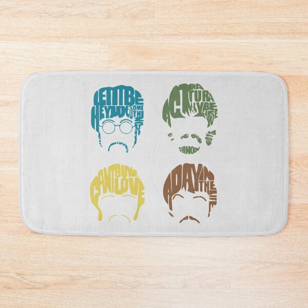 Item preview, Fab 4 Typography designed and sold by Fanverse Merchandise.