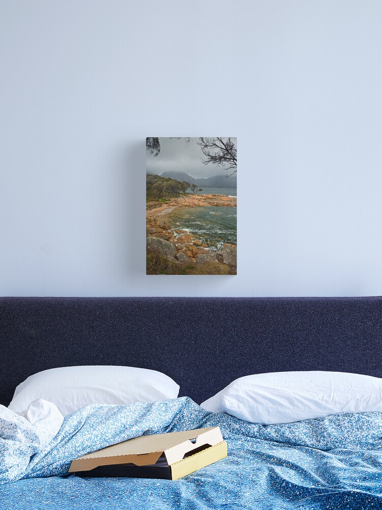 Thumbnail 2 of 3, Canvas Print, Rainstorm over Coles Bay designed and sold by RogerN.