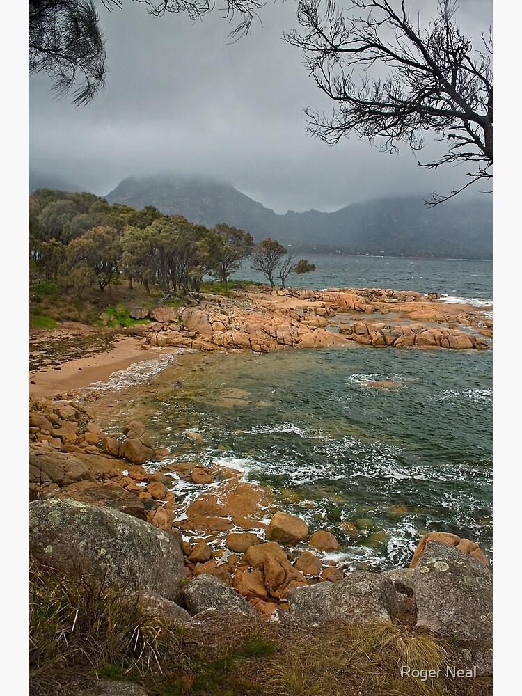 Thumbnail 3 of 3, Canvas Print, Rainstorm over Coles Bay designed and sold by RogerN.