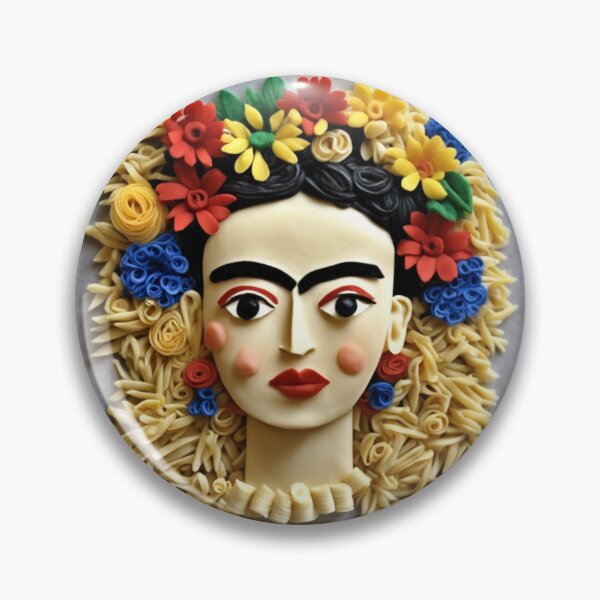 Item preview, Frida Kahlo pasta portrait designed and sold by elgatonocturno.