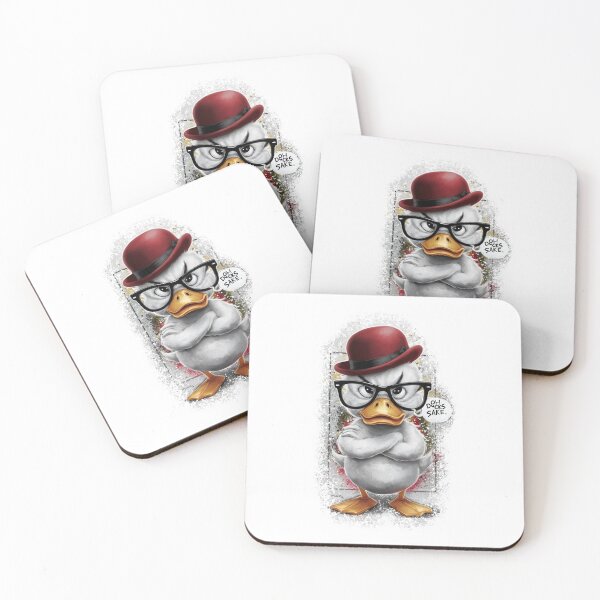 Item preview, Angry duck with hat designed and sold by graphicnew.
