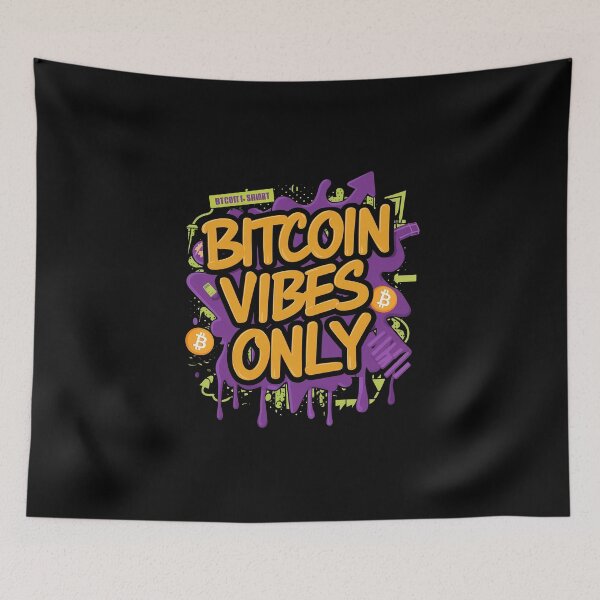 Item preview, Crypto Trading Bitcoin Vibes Only  designed and sold by RadDeck.