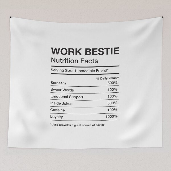 Item preview, WORK BESTIE GIFT office humor friendship colleague coworker designed and sold by w1ckerman.
