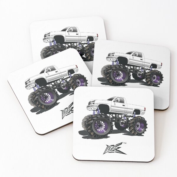 Item preview, american v8 lifted monster truck white  designed and sold by NaquashM.