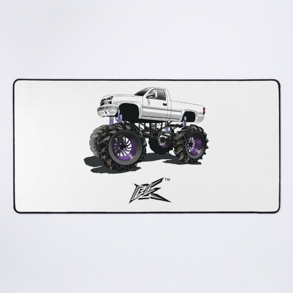 Item preview, american v8 lifted monster truck white  designed and sold by NaquashM.
