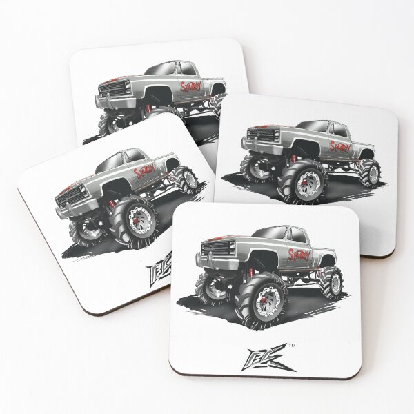 Item preview, american v8 lifted monster truck white  designed and sold by NaquashM.