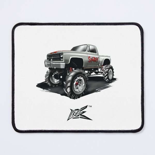 Item preview, american v8 lifted monster truck white designed and sold by NaquashM.
