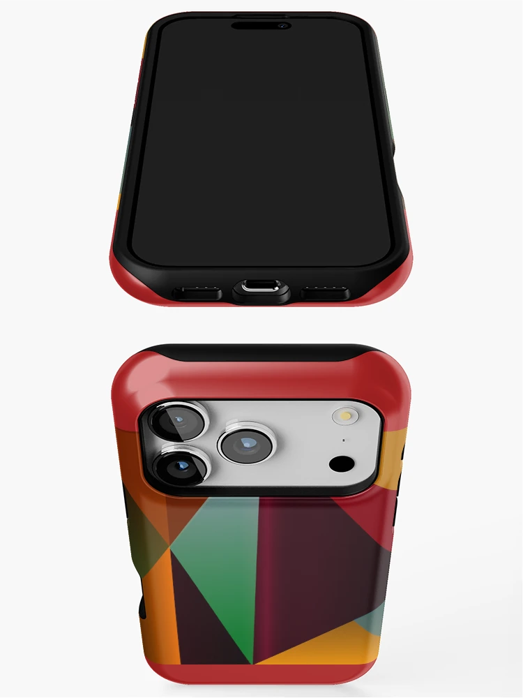 Thumbnail 3 of 4, iPhone Case, Colorful Gradient Pyramids designed and sold by RGSMOOTHFINGER.