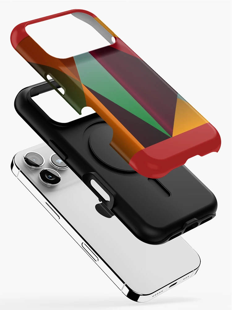 Thumbnail 2 of 4, iPhone Case, Colorful Gradient Pyramids designed and sold by RGSMOOTHFINGER.