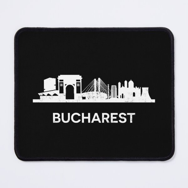 Item preview, Bucharest Skyline Silhouette White designed and sold by strixvariaart.
